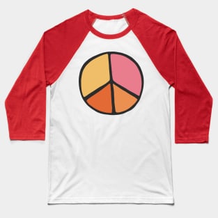 Retro Peace Sign 2 Baseball T-Shirt